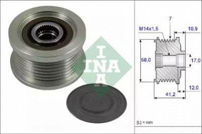 WILMINK GROUP wg1253801 -  Механизм свободного хода генератора